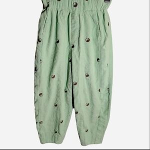 BDG XSM Mint Green Corduroy Pants with Ying Yang Detail